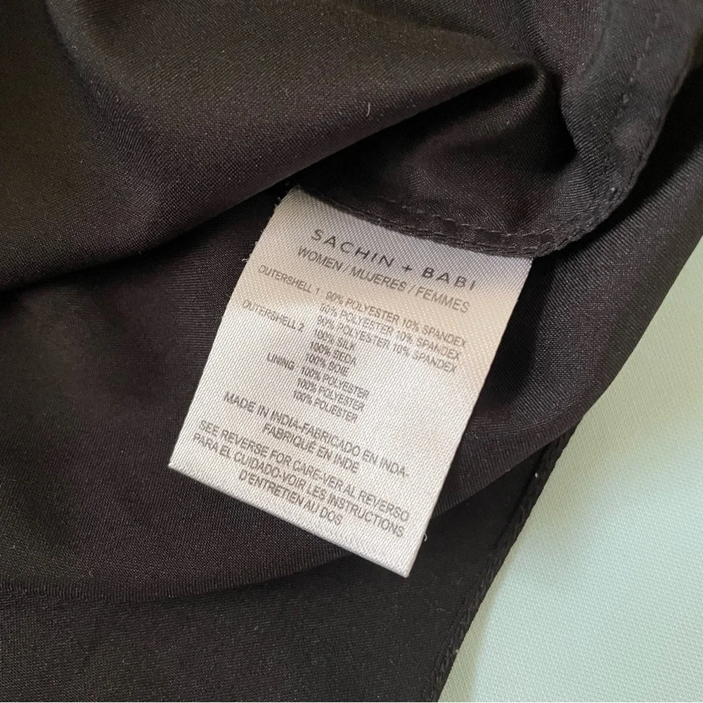 Sachin + Babi Baby Blue Diagonal Trim Y2K Mini A-Line Sleeveless Dress Size 2 - Picture 7 of 11